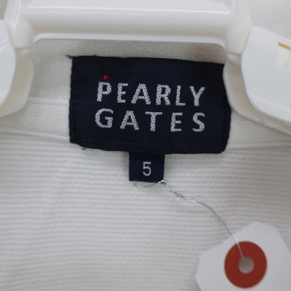 PEARLY GATES(パーリーゲイツ) ポロシャツ 白 メンズ 5 053-160517 B