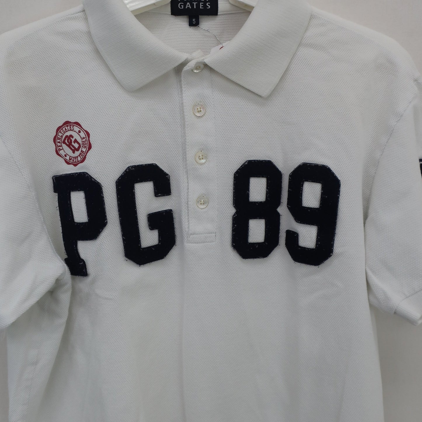 PEARLY GATES(パーリーゲイツ) ポロシャツ 白 メンズ 5 053-160517 B