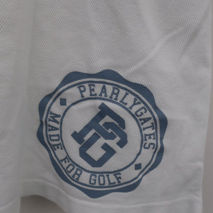 PEARLY GATES(パーリーゲイツ) ポロシャツ 白 メンズ 5 053-160517 B