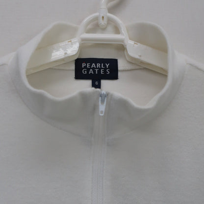 PEARLY GATES(パーリーゲイツ) ハーフジップシャツ 白 メンズ 6 053-267014 B