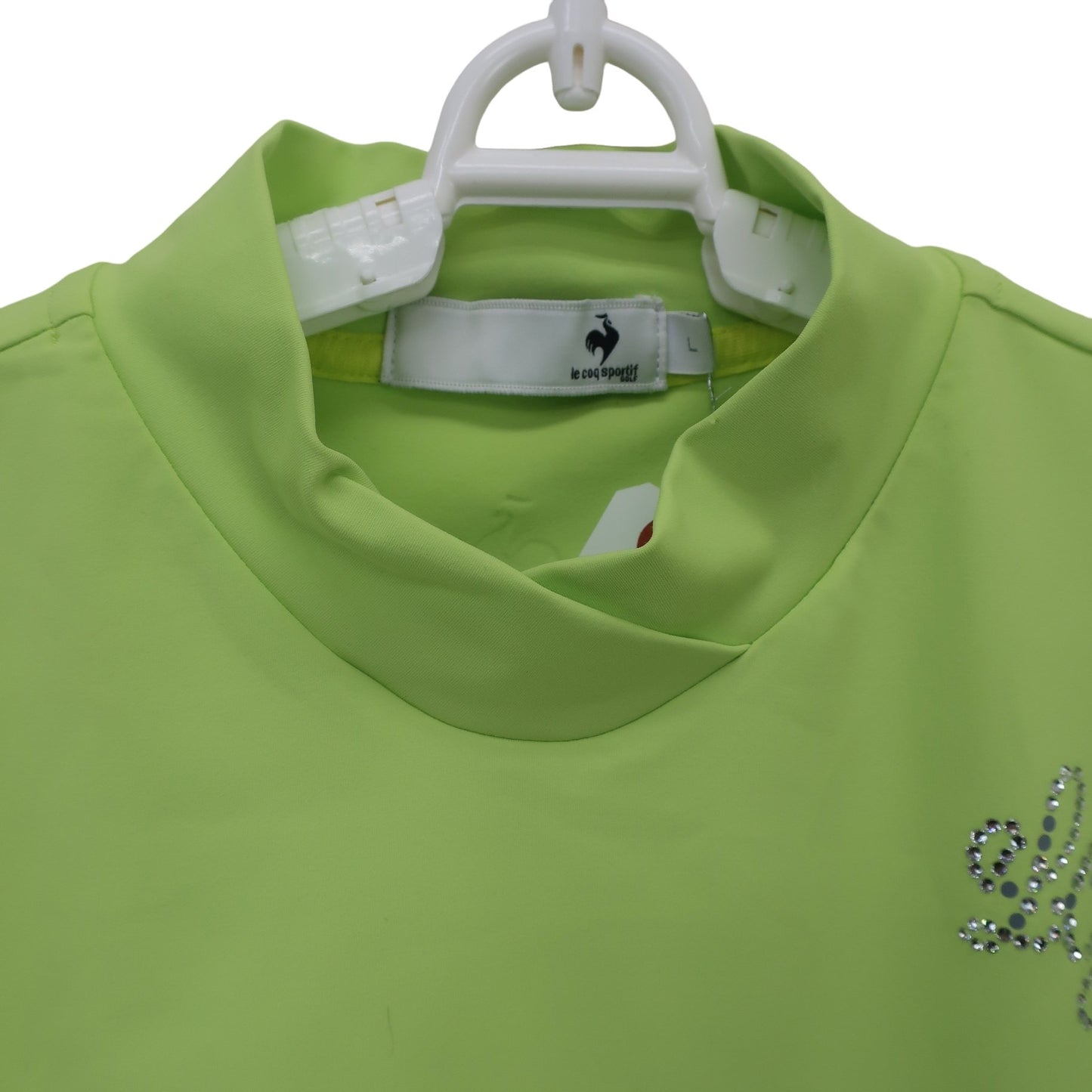 le coq sportif(ルコックスポルティフ) 半袖モックネックシャツ イエロー レディース L A