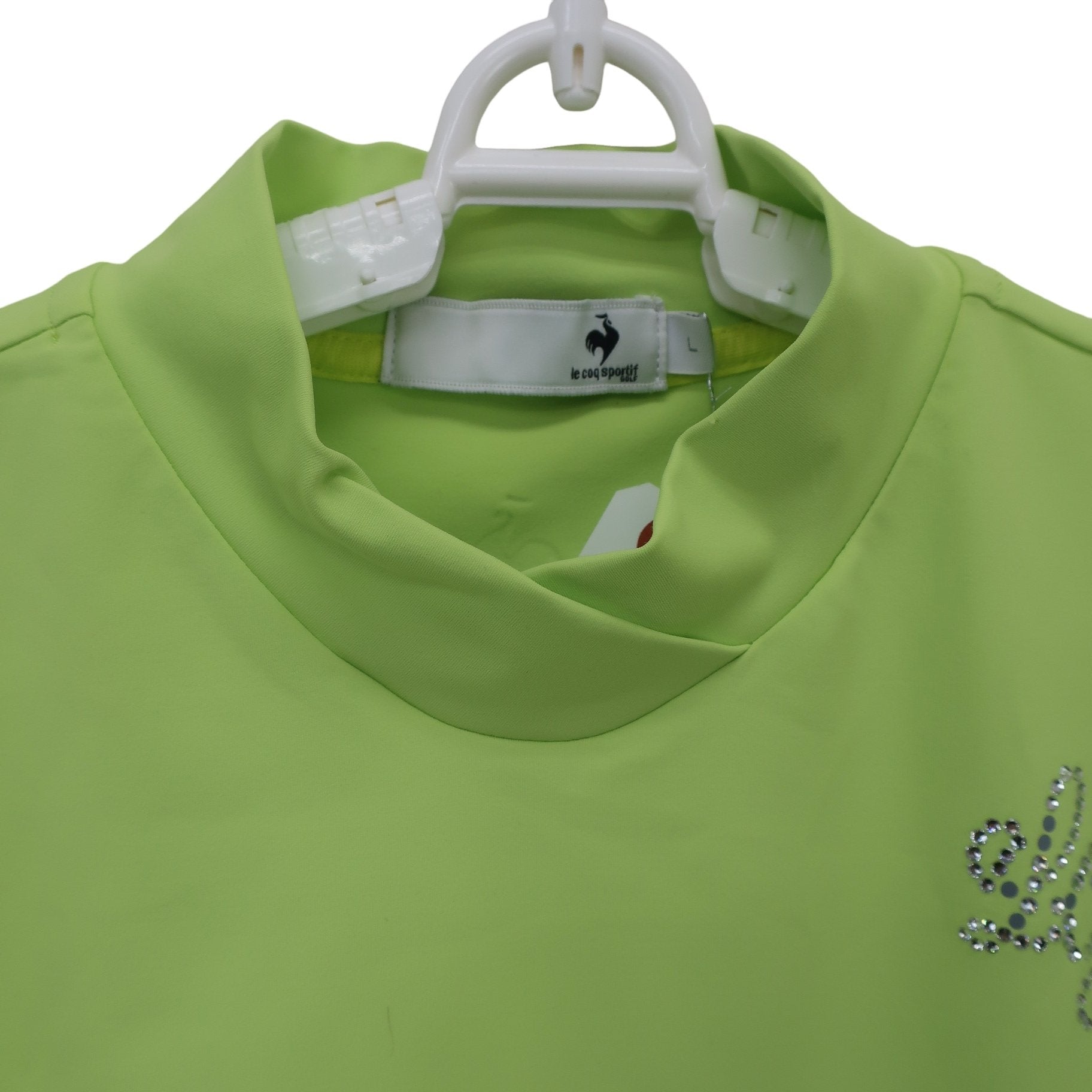le coq sportif(ルコックスポルティフ) 半袖モックネックシャツ イエロー レディース L A