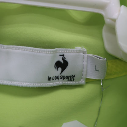le coq sportif(ルコックスポルティフ) 半袖モックネックシャツ イエロー レディース L A
