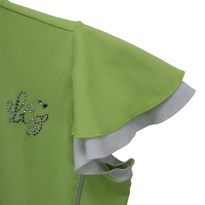 le coq sportif(ルコックスポルティフ) 半袖モックネックシャツ イエロー レディース L A