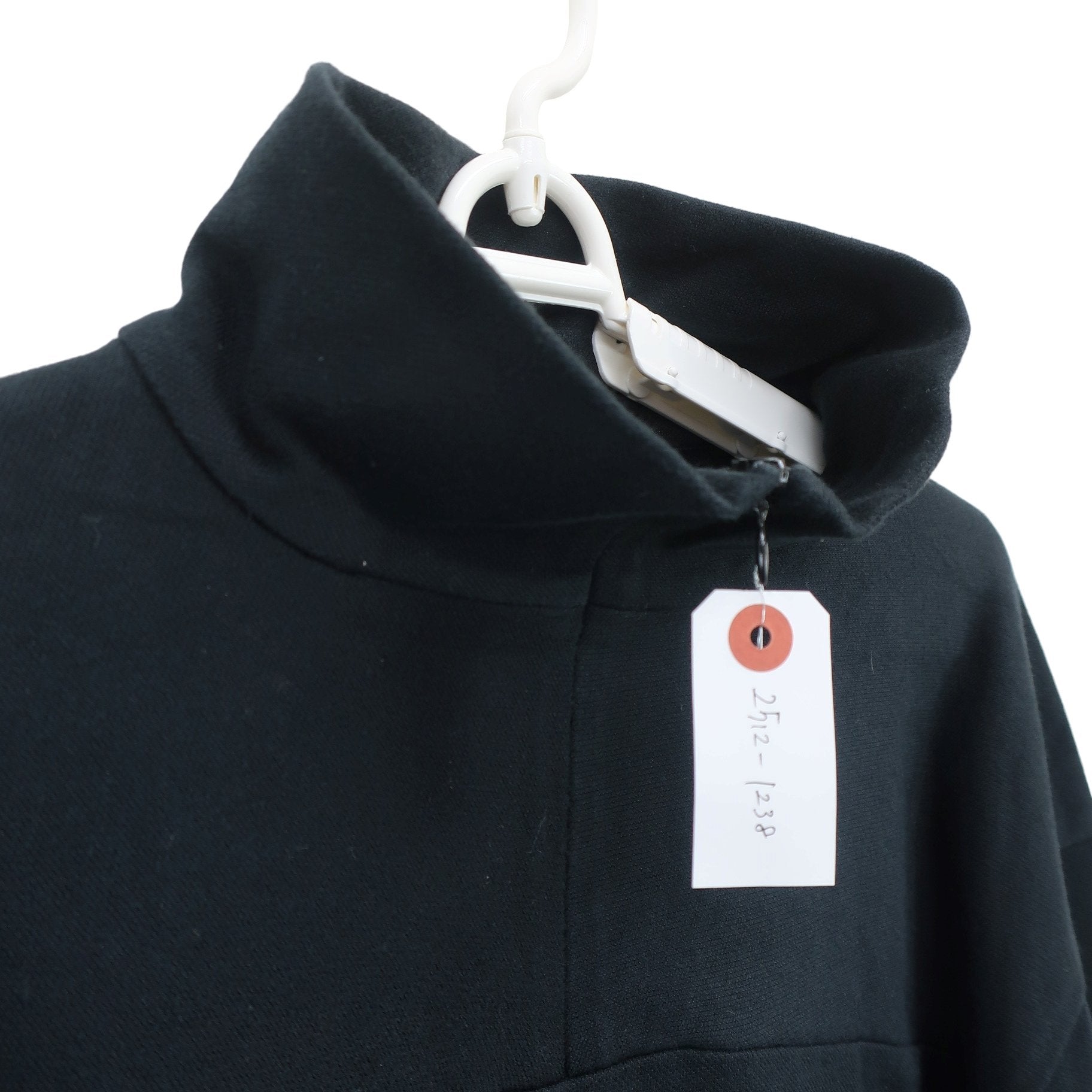 BURBERRY GOLF(バーバリーゴルフ) 長袖ハーフジップシャツ 黒 メンズ L B