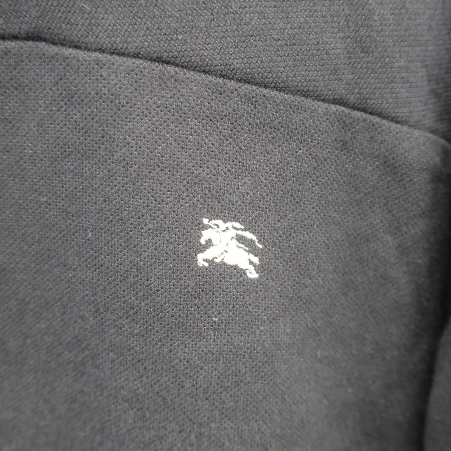 BURBERRY GOLF(バーバリーゴルフ) 長袖ハーフジップシャツ 黒 メンズ L B