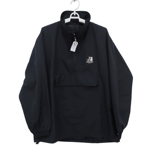 Black & White(ブラック&ホワイト) ハーフジップスニード 黒 メンズ L A