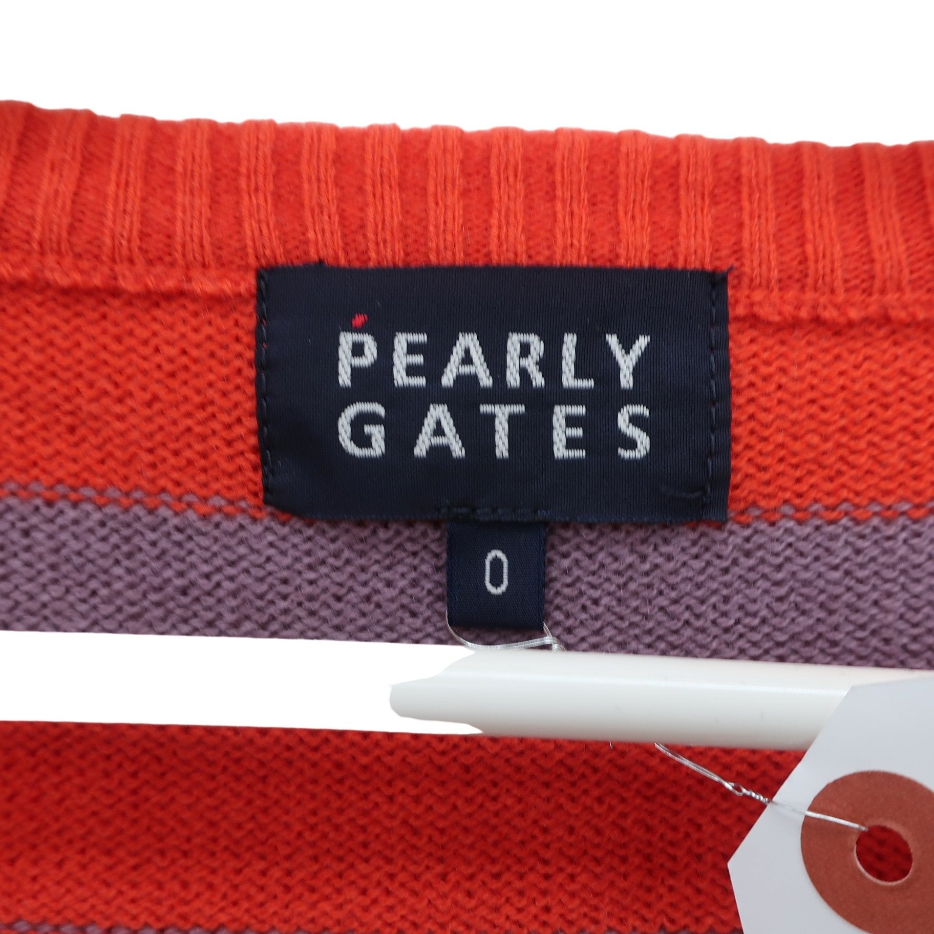 PEARLY GATES(パーリーゲイツ) ニットベスト オレンジ レディース 0 055-240949 A