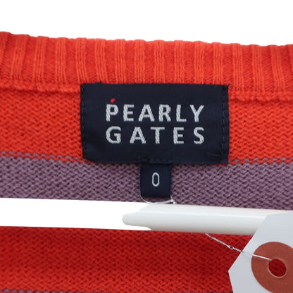 PEARLY GATES(パーリーゲイツ) ニットベスト オレンジ レディース 0 055-240949 A