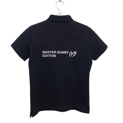 MASTER BUNNY EDITION(マスターバニーエディション) ポロシャツ ネイビー白ドットストライプ レディース 1 759-5160506 A