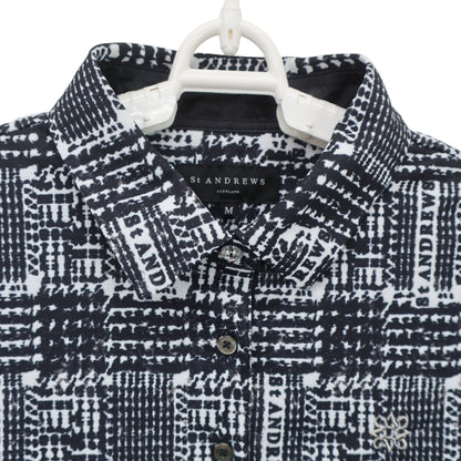 St ANDREWS(セントアンドリュース) ポロシャツ 白黒総柄 レディース M 043-4260706 N