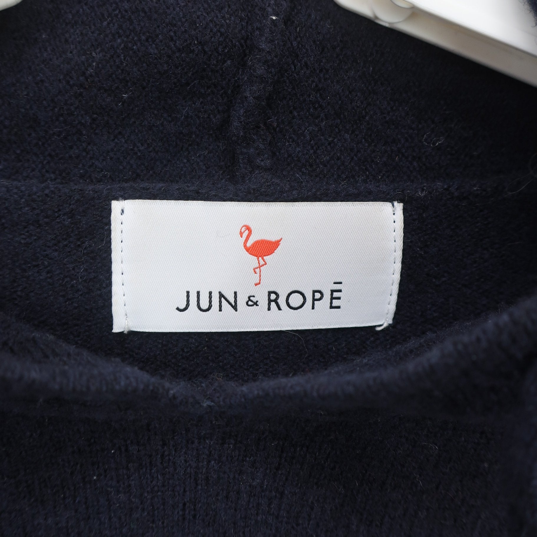 Jun and Rope(ジュン アンド ロペ) フード付きセーター ネイビー レディース M B