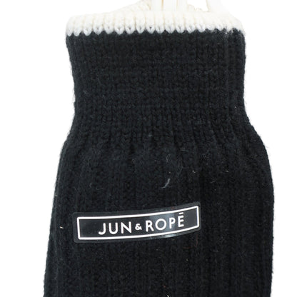 Jun and Rope(ジュン アンド ロペ) レッグウォーマー 黒 レディース フリーサイズ A