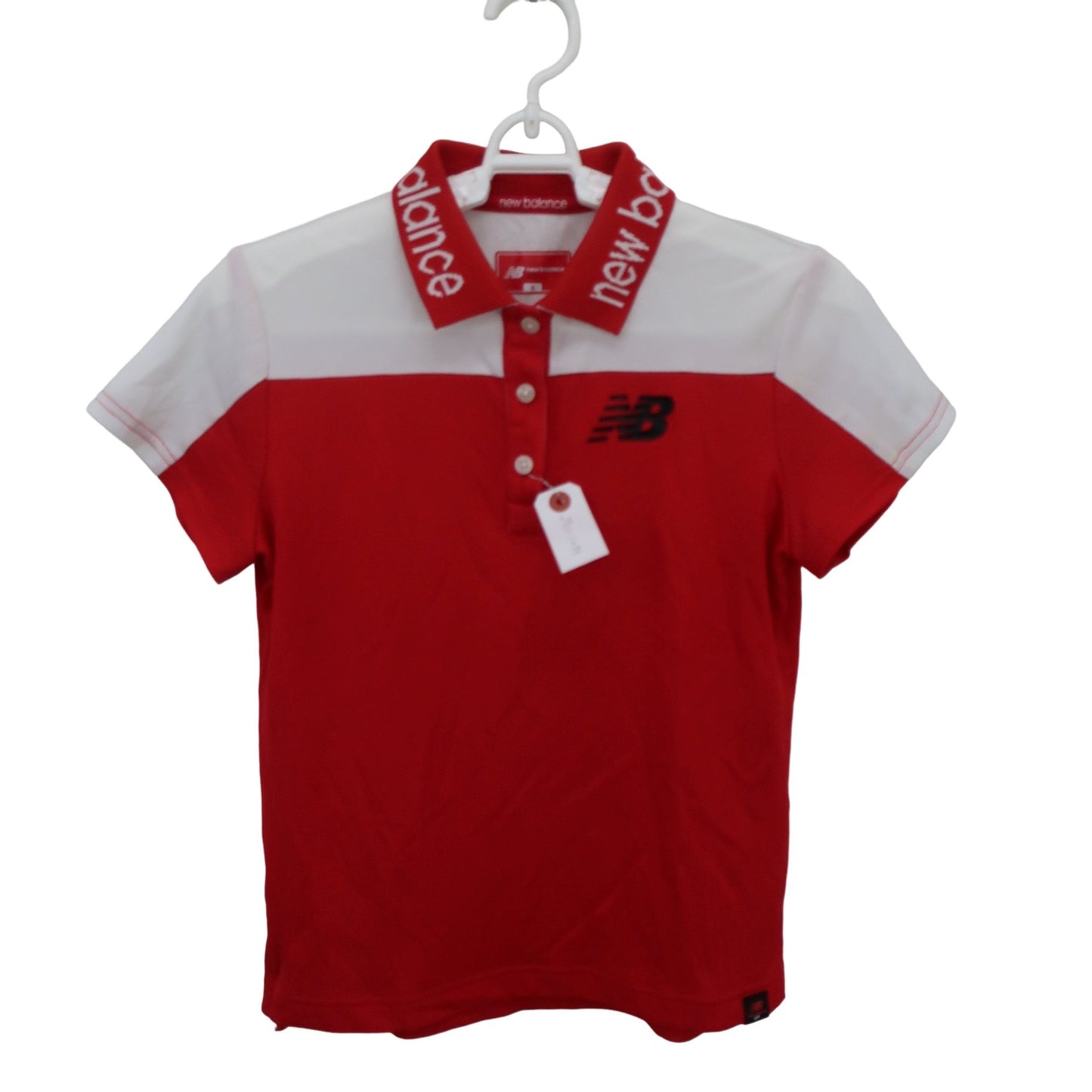 New Balance golf(ニューバランスゴルフ) ポロシャツ 赤白 レディース 0 012-8160503 A