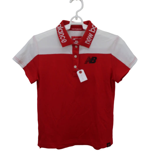 New Balance golf(ニューバランスゴルフ) ポロシャツ 赤白 レディース 0 012-8160503 A