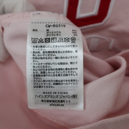 Champion(チャンピオン) 半袖モックネックシャツ ピンク レディース MEDIUM B