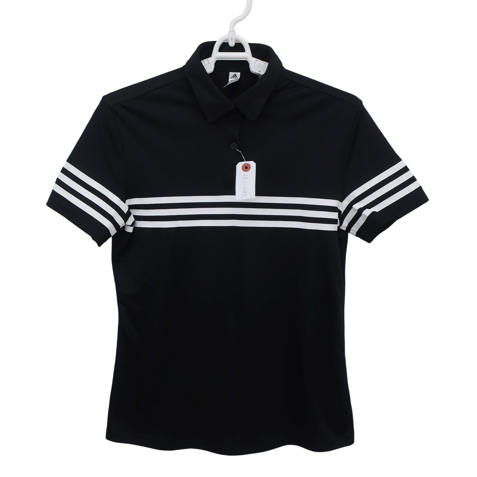adidas(アディダス) ポロシャツ 黒白 レディース M A