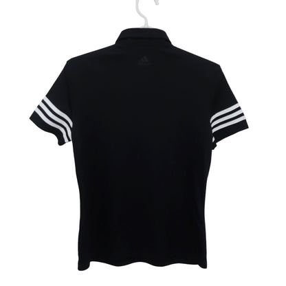adidas(アディダス) ポロシャツ 黒白 レディース M A