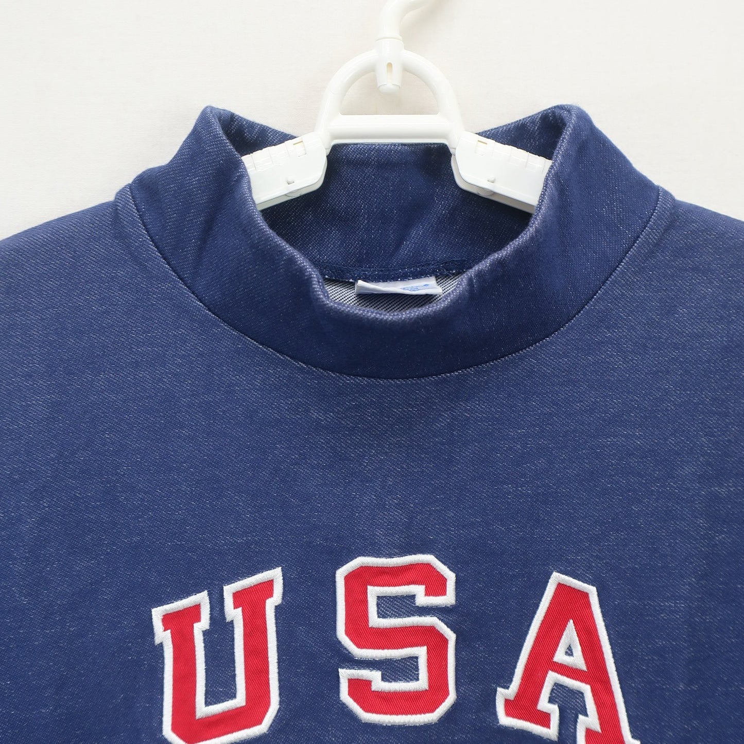 Champion(チャンピオン) 半袖モックネックシャツ ネイビー レディース MEDIUM A