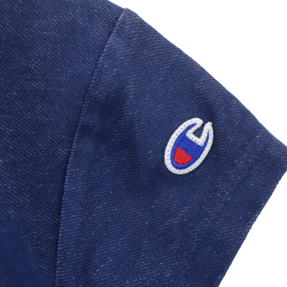 Champion(チャンピオン) 半袖モックネックシャツ ネイビー レディース MEDIUM A