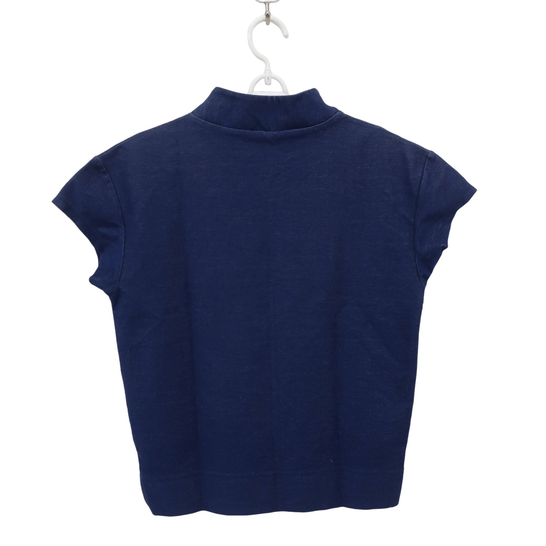 Champion(チャンピオン) 半袖モックネックシャツ ネイビー レディース MEDIUM A