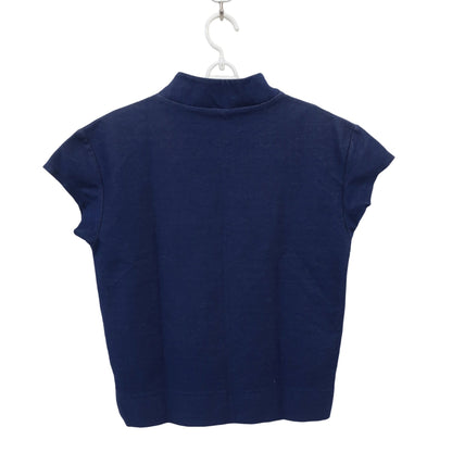 Champion(チャンピオン) 半袖モックネックシャツ ネイビー レディース MEDIUM A