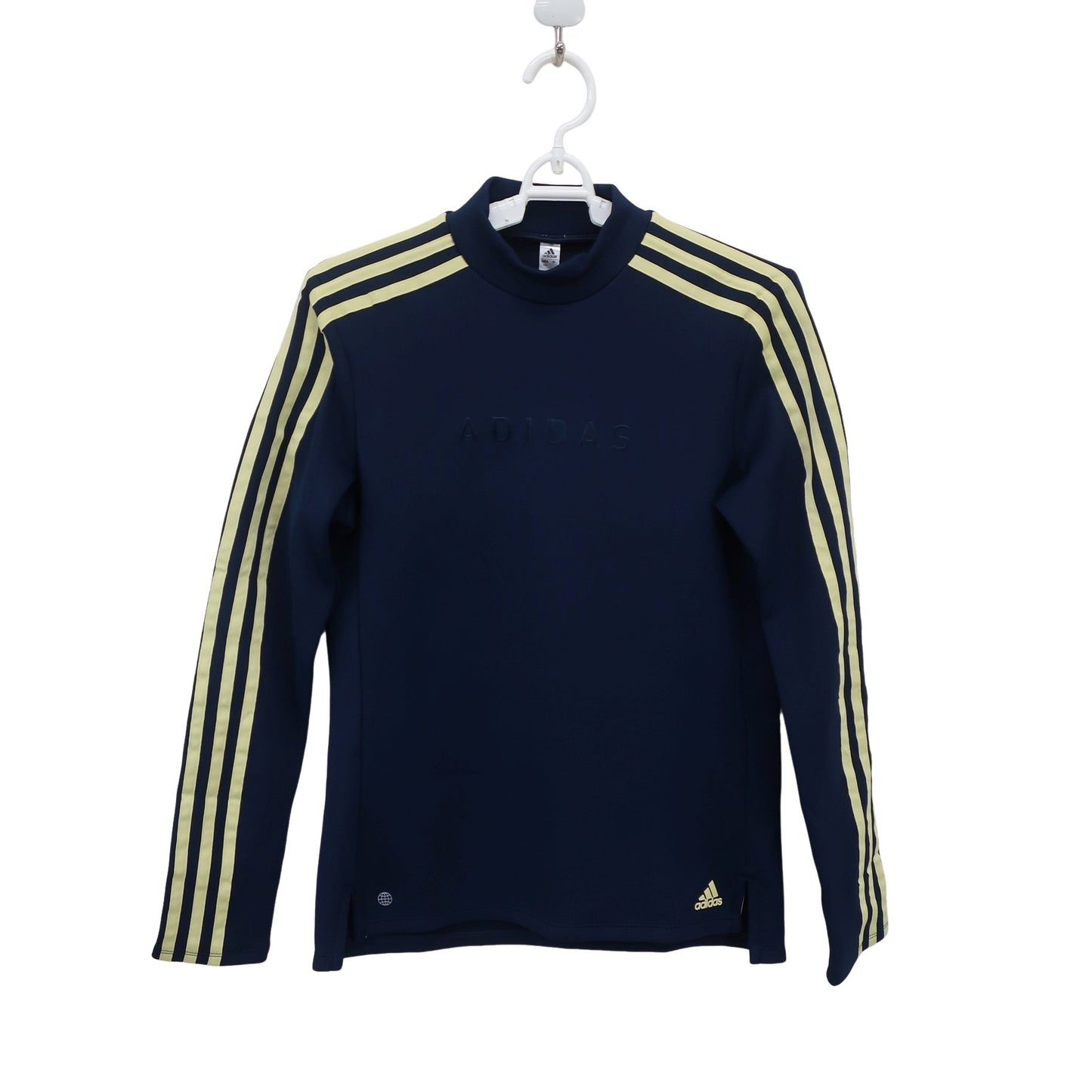 adidas(アディダス) 長袖モックネックシャツ ネイビー レディース M A
