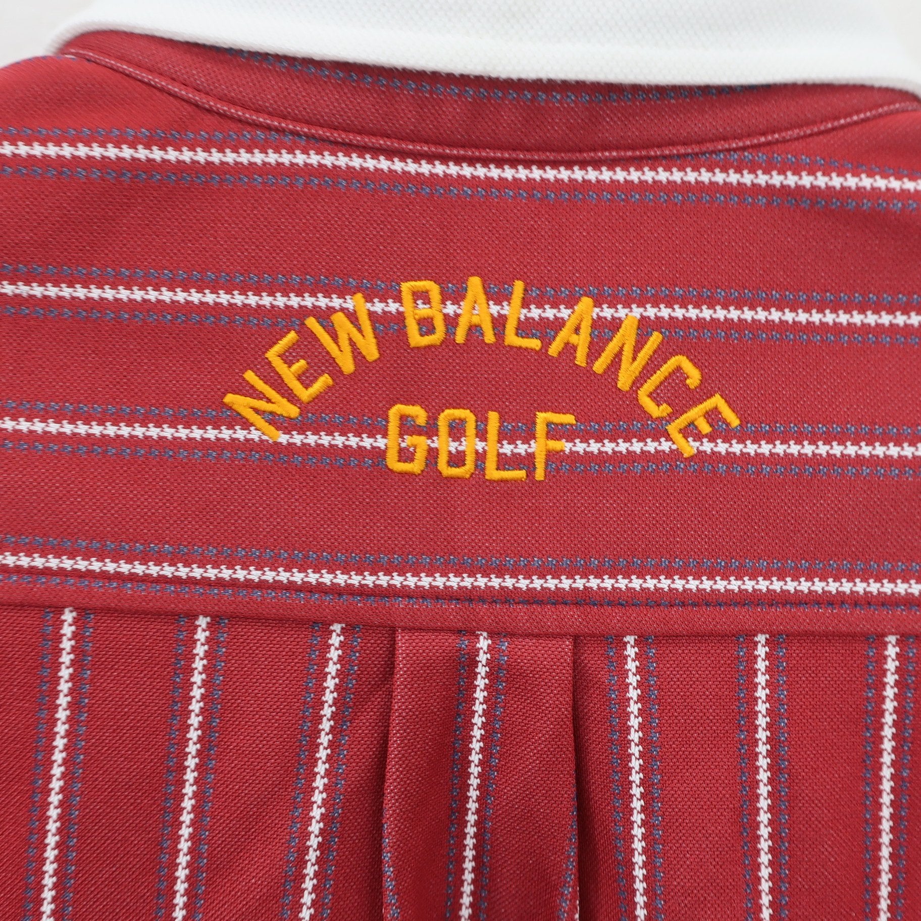 New Balance golf(ニューバランスゴルフ) 長袖ポロシャツ 赤系ストライプ レディース 0 012-7269502 A