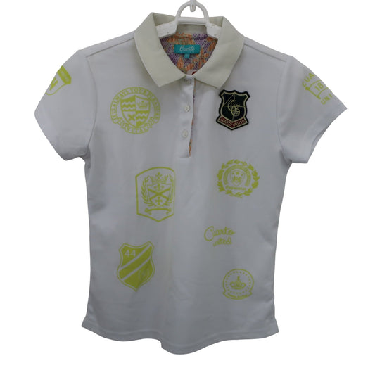 Cuarto UNITED(クアルトユナイテッド) ポロシャツ 白 レディース M A