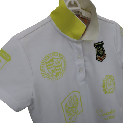 Cuarto UNITED(クアルトユナイテッド) ポロシャツ 白 レディース M A
