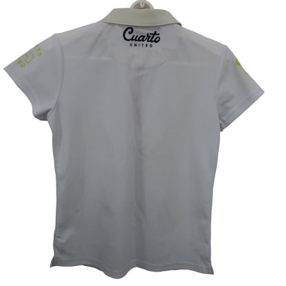 Cuarto UNITED(クアルトユナイテッド) ポロシャツ 白 レディース M A