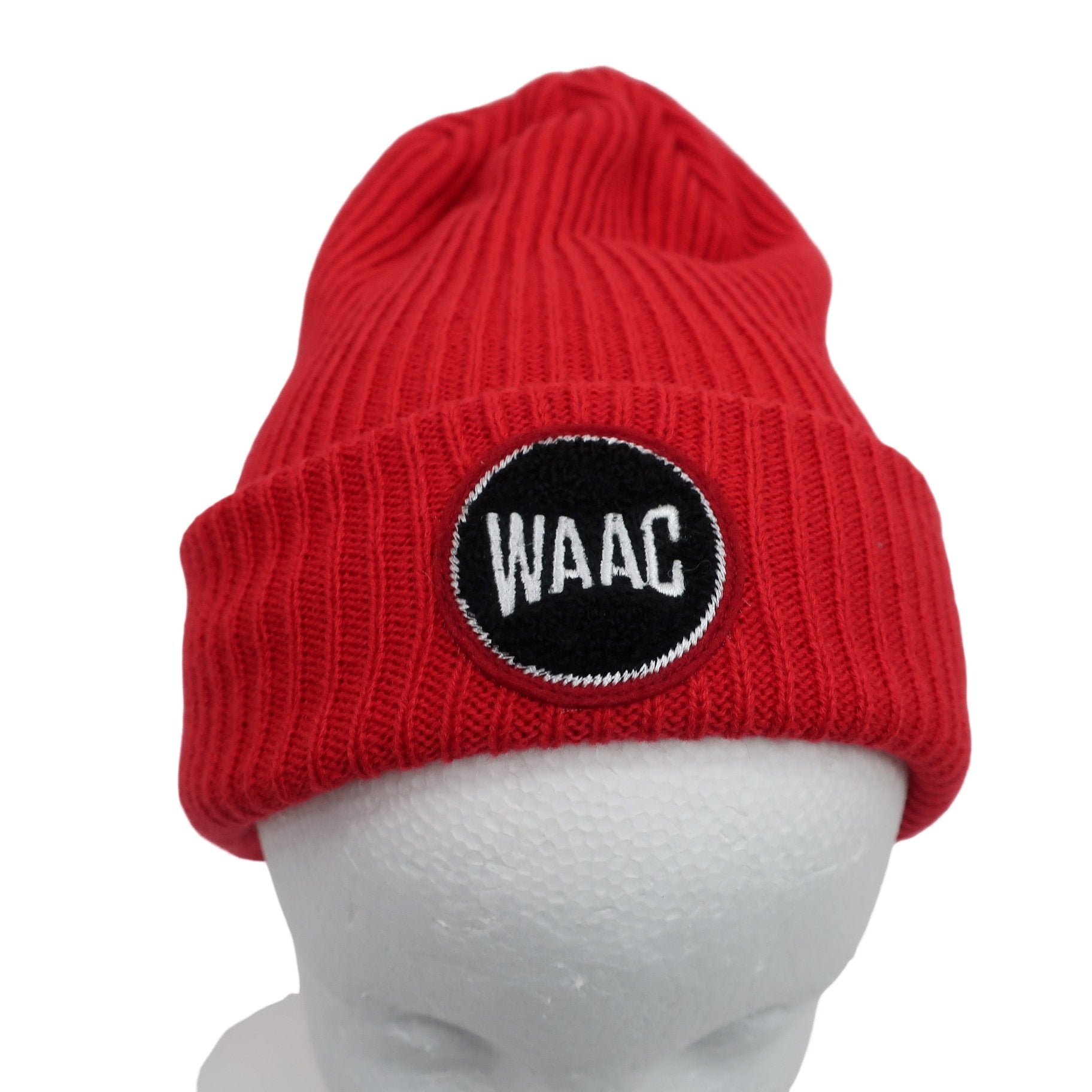 WAAC(ワック) ニット帽 赤 レディース フリーサイズ 72214804 N