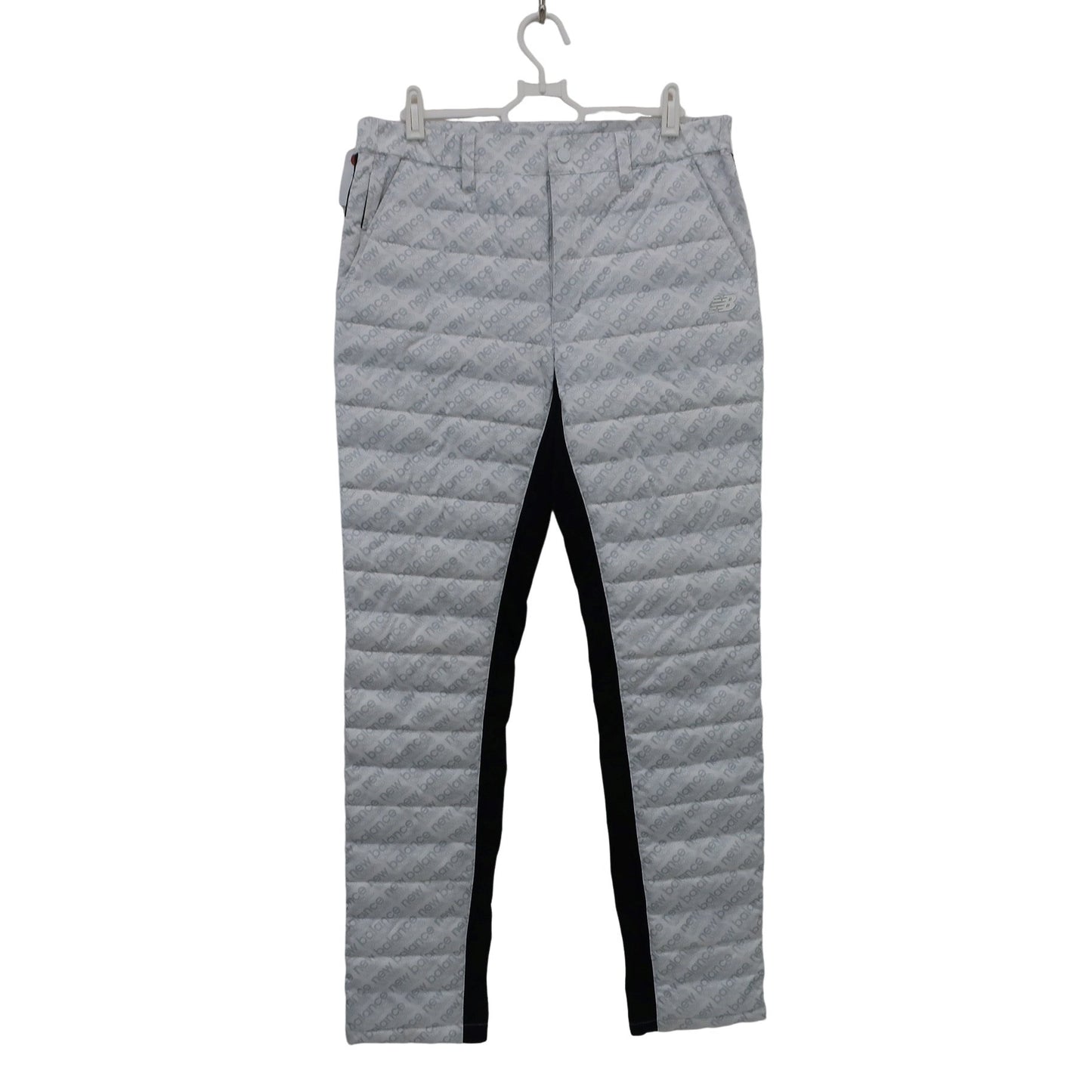 New Balance golf(ニューバランスゴルフ) ナイロンパンツ 白グレーロゴ柄 メンズ 4 012-9231003 A