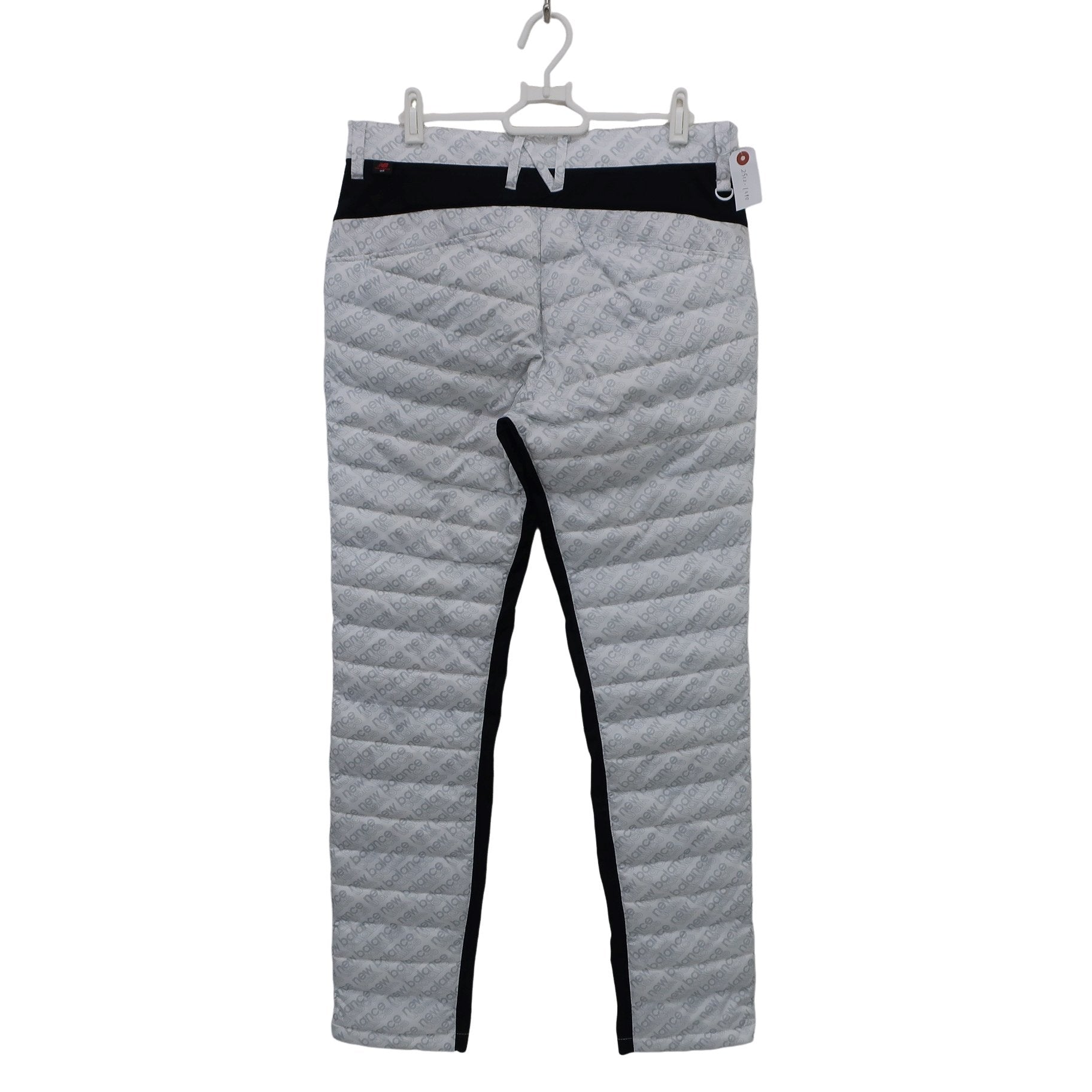 New Balance golf(ニューバランスゴルフ) ナイロンパンツ 白グレーロゴ柄 メンズ 4 012-9231003 A