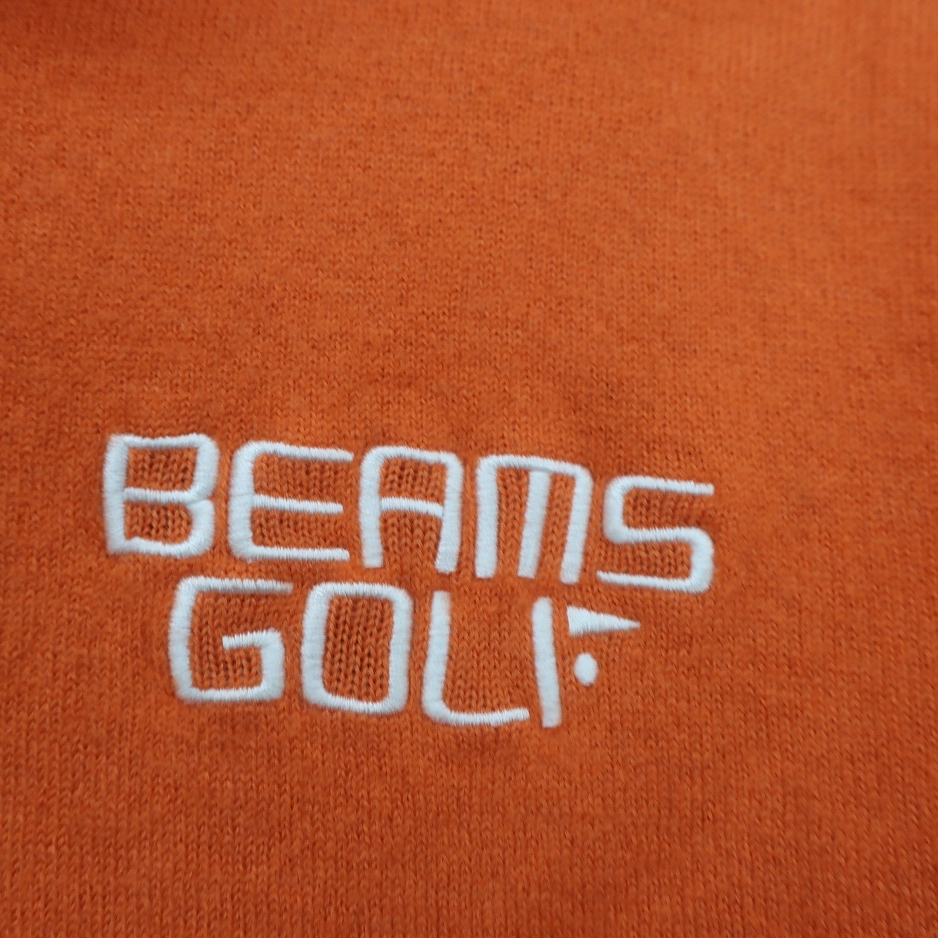 BEAMS GOLF(ビームスゴルフ) ニットブルゾン オレンジ メンズ M B