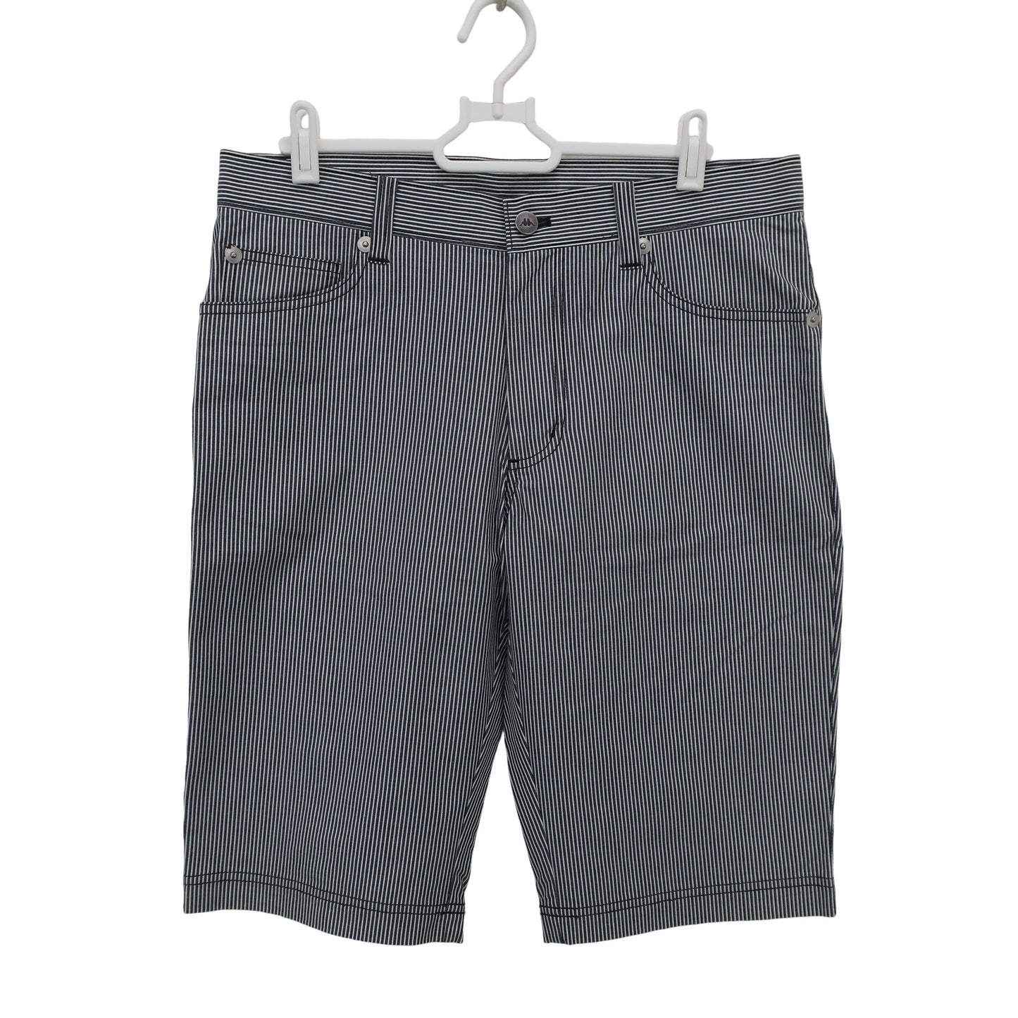 Kappa(カッパ) ハーフパンツ 白グレーストライプ メンズ A
