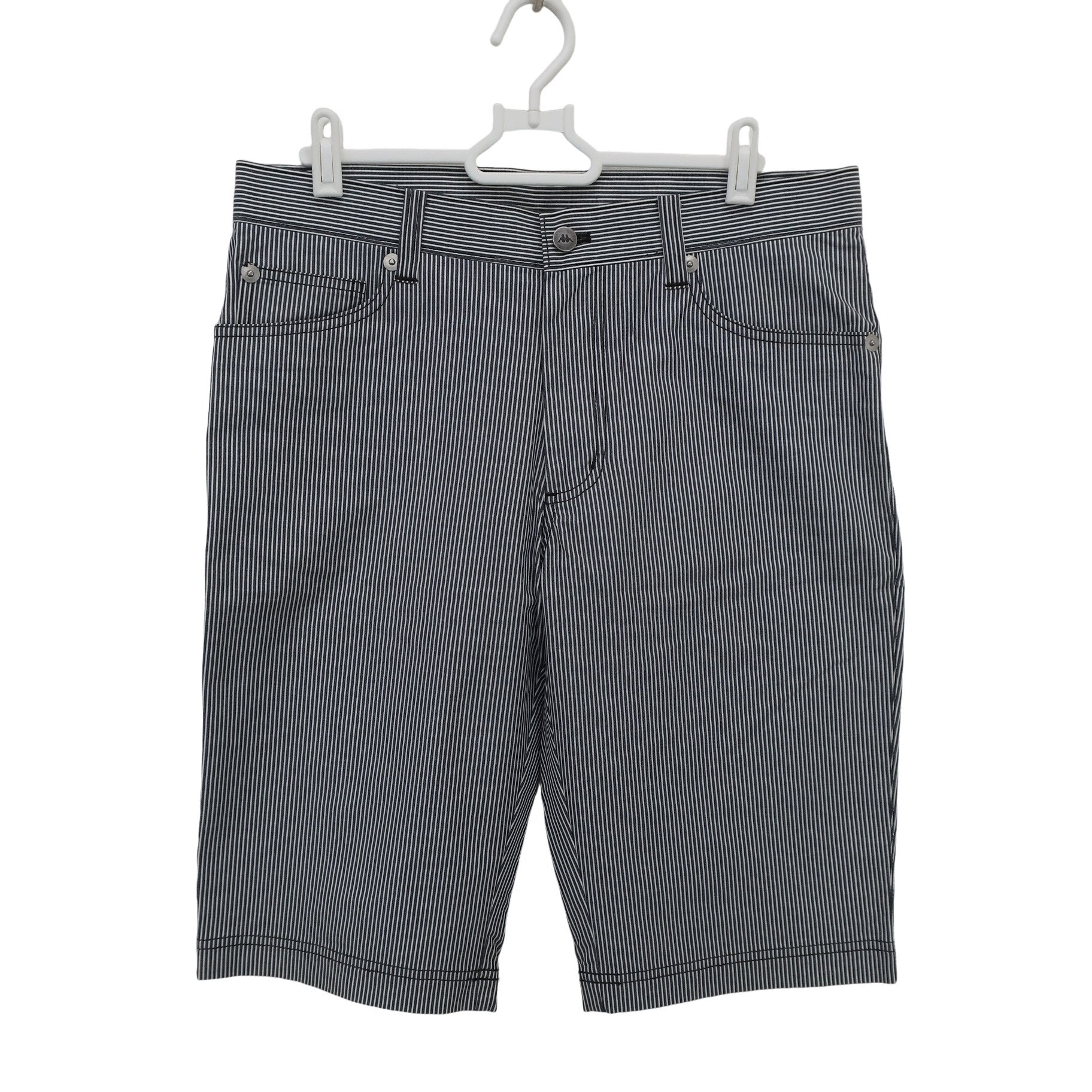 Kappa(カッパ) ハーフパンツ 白グレーストライプ メンズ A