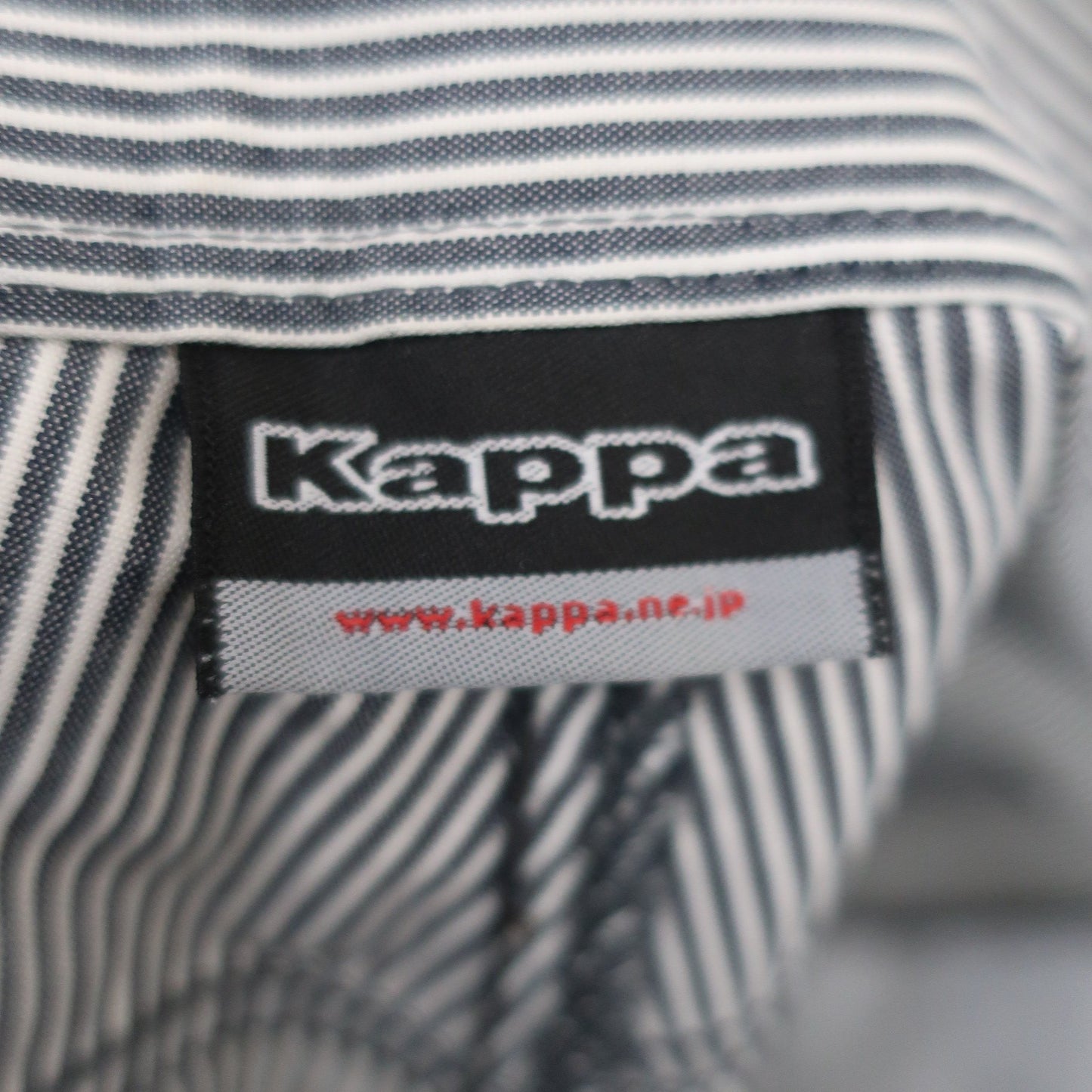 Kappa(カッパ) ハーフパンツ 白グレーストライプ メンズ A