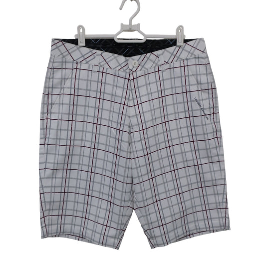 UNDER ARMOUR(アンダーアーマー) ハーフパンツ 白グレーチェック メンズ 85 A