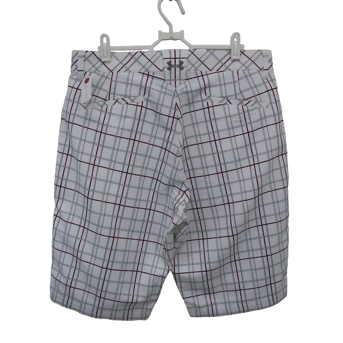 UNDER ARMOUR(アンダーアーマー) ハーフパンツ 白グレーチェック メンズ 85 A