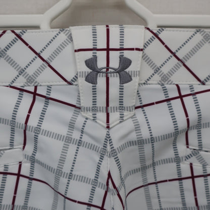 UNDER ARMOUR(アンダーアーマー) ハーフパンツ 白グレーチェック メンズ 85 A
