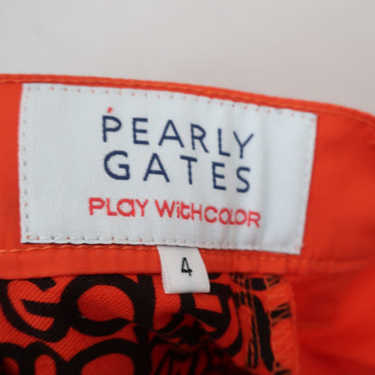 PEARLY GATES(パーリーゲイツ) ハーフパンツ オレンジ メンズ 4 B
