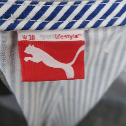 PUMA GOLF(プーマゴルフ) ハーフパンツ 青白ストライプ メンズ W30 A