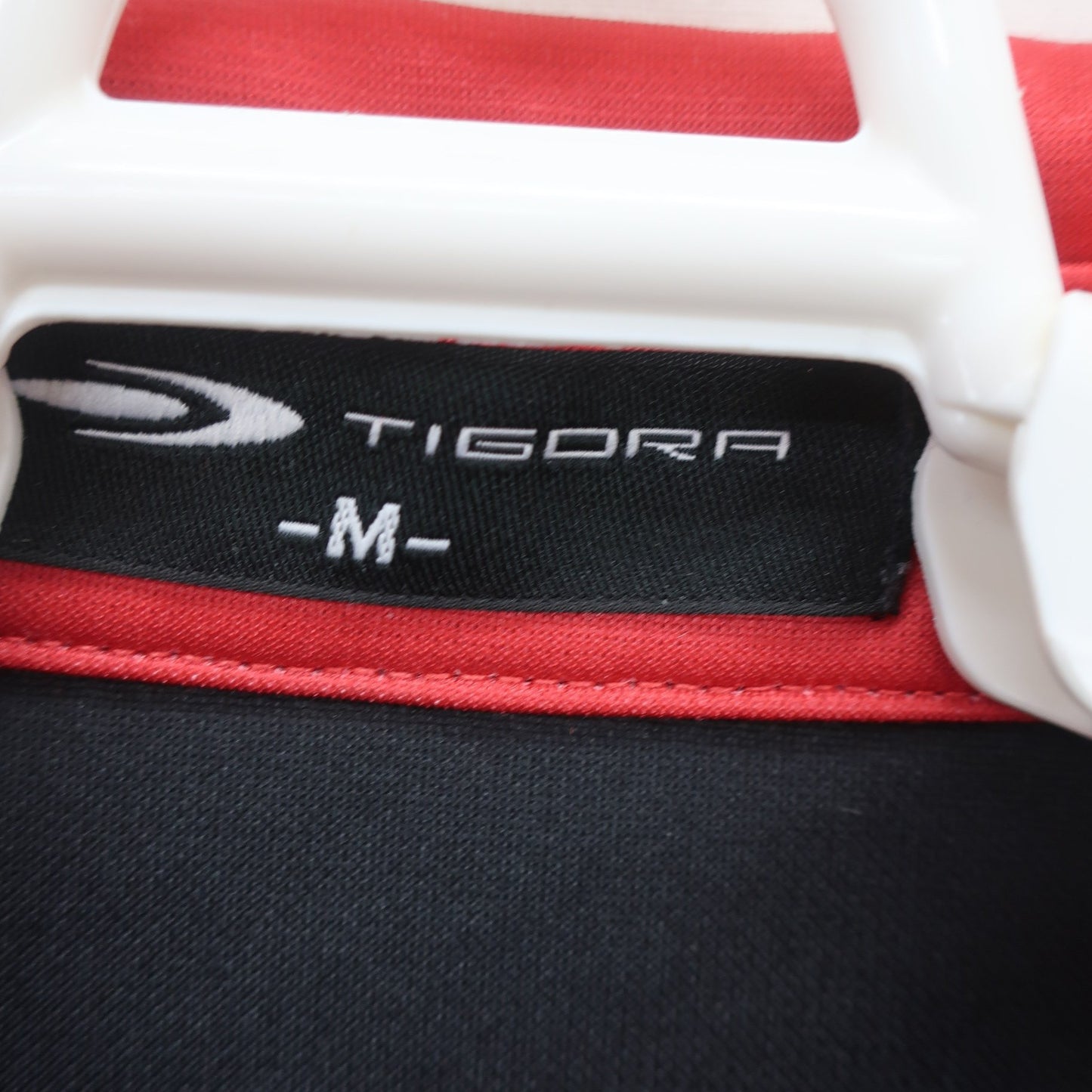 TIGORA(ティゴラ) 長袖ポロシャツ 赤黒 メンズ M A