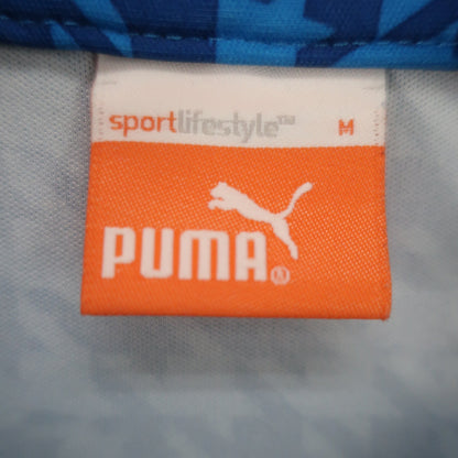 PUMA GOLF(プーマゴルフ) ポロシャツ 水色千鳥柄 メンズ M A
