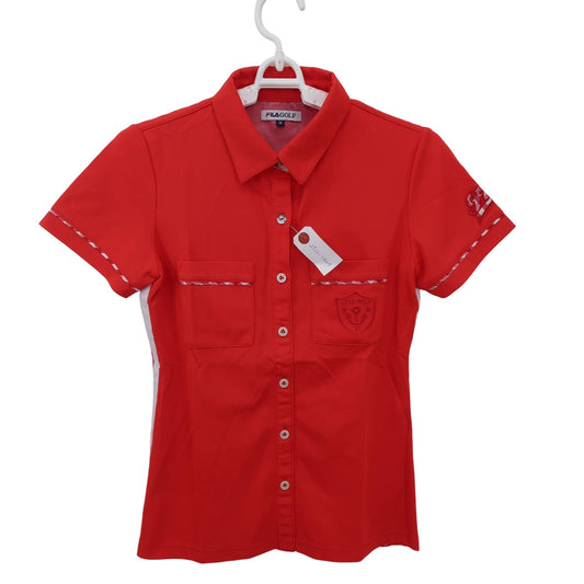 FILA GOLF(フィラゴルフ) ポロシャツ オレンジ レディース M A