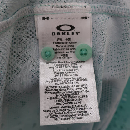 OAKLEY(オークリー) ハーフジップポロシャツ 緑総柄 メンズ M A