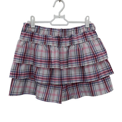 BLUE CRUSH(ブルークラッシュ) ショートパンツ 白ピンクチェック レディース A