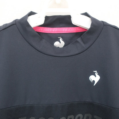 le coq sportif(ルコックスポルティフ) 半袖モックネックシャツ 黒 レディース S A