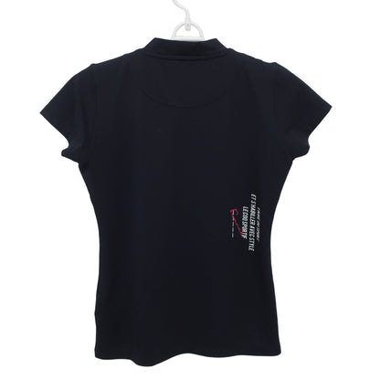 le coq sportif(ルコックスポルティフ) 半袖モックネックシャツ 黒 レディース S A
